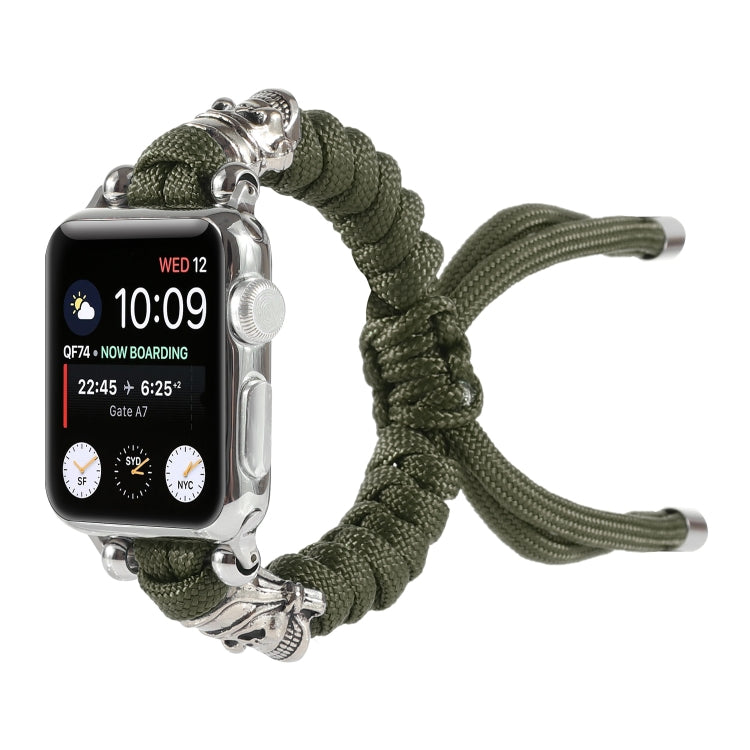 Cinturino per orologio intrecciato con cavo a teschio, For Apple Watch Ultra 49mm / Series 8&7 45mm / SE 2&6&SE&5&4 44mm / 3&2&1 42mm, For Apple Watch Series 8&7 41mm / SE 2&6&SE&5&4 40mm / 3&2&1 38mm                                                    ...
