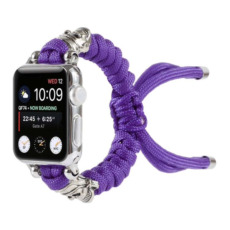 Cinturino per orologio intrecciato con cavo a teschio, For Apple Watch Ultra 49mm / Series 8&7 45mm / SE 2&6&SE&5&4 44mm / 3&2&1 42mm, For Apple Watch Series 8&7 41mm / SE 2&6&SE&5&4 40mm / 3&2&1 38mm                                                    ...