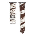 Cinturino per orologio in morbida pelle con stampa leopardata in crine di cavallo, For Apple Watch Ultra 49mm / Series 8&7 45mm / SE 2&6&SE&5&4 44mm / 3&2&1 42mm, For Apple Watch Series 8&7 41mm / SE 2&6&SE&5&4 40mm / 3&2&1 38mm                        ...