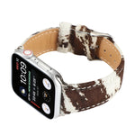Cinturino per orologio in morbida pelle con stampa leopardata in crine di cavallo, For Apple Watch Ultra 49mm / Series 8&7 45mm / SE 2&6&SE&5&4 44mm / 3&2&1 42mm, For Apple Watch Series 8&7 41mm / SE 2&6&SE&5&4 40mm / 3&2&1 38mm                        ...
