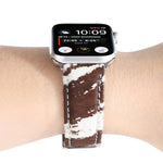 Cinturino per orologio in morbida pelle con stampa leopardata in crine di cavallo, For Apple Watch Ultra 49mm / Series 8&7 45mm / SE 2&6&SE&5&4 44mm / 3&2&1 42mm, For Apple Watch Series 8&7 41mm / SE 2&6&SE&5&4 40mm / 3&2&1 38mm                        ...