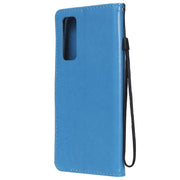 Custodia in pelle a ribalta orizzontale antiurto con motivo a goffratura Cat Bee con supporto, slot per schede e portafoglio, For Huawei P Smart 2021, For Huawei Y9a, For Nokia 2.4, For Nokia 3.4