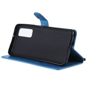 Custodia in pelle a ribalta orizzontale antiurto con motivo a goffratura Cat Bee con supporto, slot per schede e portafoglio, For Huawei P Smart 2021, For Huawei Y9a, For Nokia 2.4, For Nokia 3.4