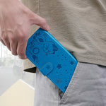Custodia portafoglio in pelle con slot carte per Huawei P Smart 2