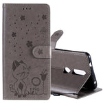Custodia portafoglio in pelle con slot carte per Huawei P Smart 2