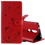 Custodia portafoglio in pelle con slot carte per Huawei P Smart 2