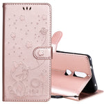 Custodia portafoglio in pelle con slot carte per Huawei P Smart 2