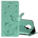 Custodia portafoglio in pelle con slot carte per Huawei P Smart 2