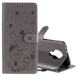 Custodia portafoglio in pelle con slot carte per Huawei P Smart 2