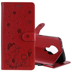 Custodia portafoglio in pelle con slot carte per Huawei P Smart 2