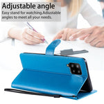 Custodia portafoglio in pelle con slot carte per Galaxy A42 5G