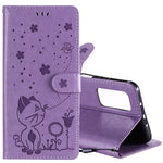 Custodia portafoglio in pelle con slot carte per Galaxy A42 5G