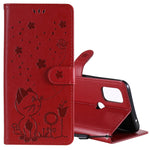 Custodia portafoglio in pelle con slot carte per Galaxy A42 5G