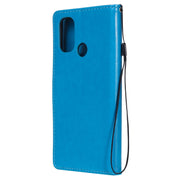 Custodia in pelle a ribalta orizzontale antiurto con motivo a goffratura Cat Bee con supporto, slot per schede e portafoglio, For OnePlus Nord N100 5G