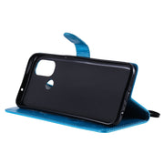 Custodia in pelle a ribalta orizzontale antiurto con motivo a goffratura Cat Bee con supporto, slot per schede e portafoglio, For OnePlus Nord N100 5G