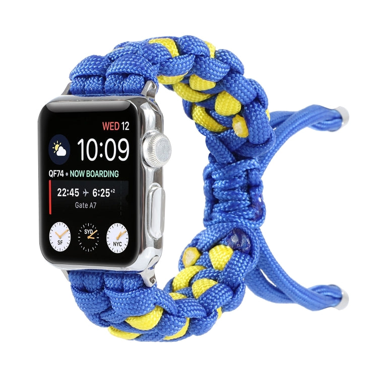 Cinturino per orologio con cordoncino intrecciato, For Apple Watch Ultra 49mm / Series 8&7 45mm / SE 2&6&SE&5&4 44mm / 3&2&1 42mm, For Apple Watch Series 8&7 41mm / SE 2&6&SE&5&4 40mm / 3&2&1 38mm                                                        ...