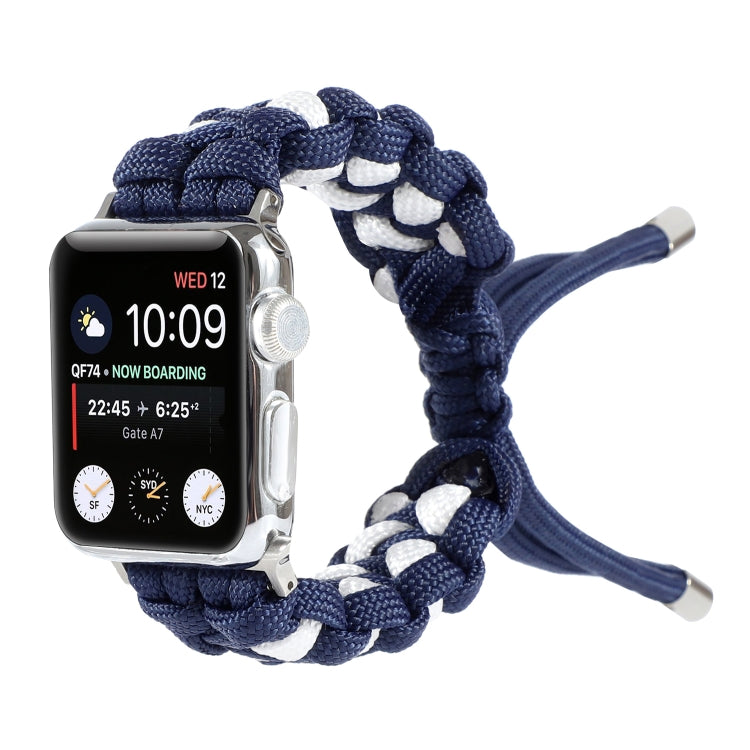 Cinturino per orologio con cordoncino intrecciato, For Apple Watch Ultra 49mm / Series 8&7 45mm / SE 2&6&SE&5&4 44mm / 3&2&1 42mm, For Apple Watch Series 8&7 41mm / SE 2&6&SE&5&4 40mm / 3&2&1 38mm                                                        ...