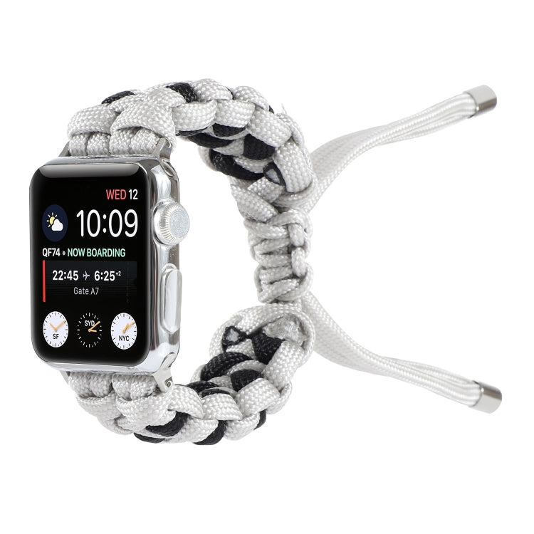 Cinturino per orologio con cordoncino intrecciato, For Apple Watch Ultra 49mm / Series 8&7 45mm / SE 2&6&SE&5&4 44mm / 3&2&1 42mm, For Apple Watch Series 8&7 41mm / SE 2&6&SE&5&4 40mm / 3&2&1 38mm                                                        ...