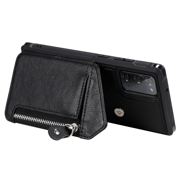 Custodia portafoglio con cerniera per Samsung Galaxy S20 FE