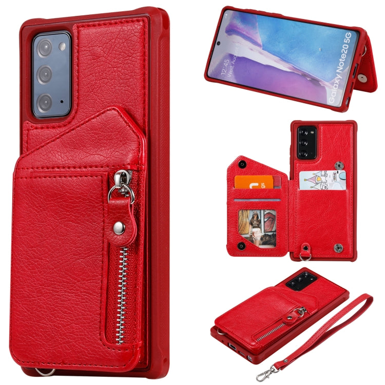 Custodia portafoglio con cerniera per Samsung Galaxy S20 FE