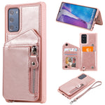 Custodia portafoglio con cerniera per Samsung Galaxy S20 FE