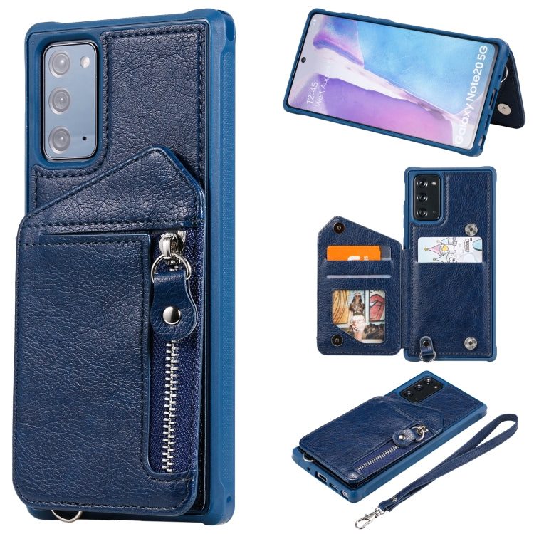 Custodia portafoglio con cerniera per Samsung Galaxy S20 FE