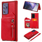 Custodia portafoglio con cerniera per Samsung Galaxy S20 FE