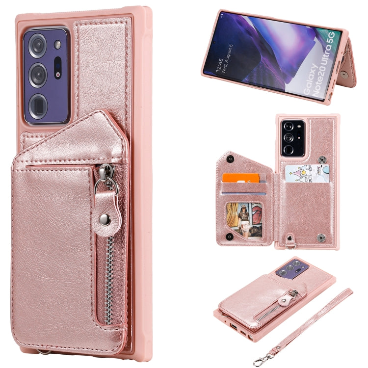 Custodia portafoglio con cerniera per Samsung Galaxy S20 FE