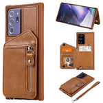 Custodia portafoglio con cerniera per Samsung Galaxy S20 FE