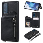 Custodia portafoglio con cerniera per Samsung Galaxy S20 FE