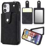 Custodia protettiva iPhone 12 con specchio e slot carte
