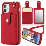 Custodia protettiva iPhone 12 con specchio e slot carte