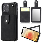 Custodia protettiva iPhone 12 con specchio e slot carte