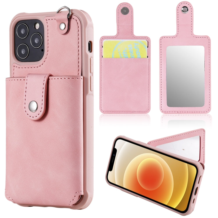 Custodia protettiva iPhone 12 con specchio e slot carte
