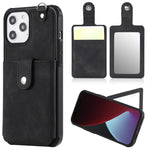 Custodia protettiva iPhone 12 con specchio e slot carte