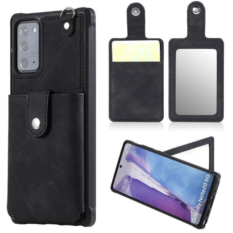 Custodia portafoglio con specchio e slot carte per Galaxy Note20
