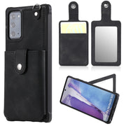 Custodia portafoglio con specchio e slot carte per Galaxy Note20