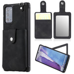 Custodia portafoglio con specchio e slot carte per Galaxy Note20