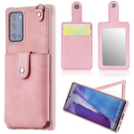 Custodia portafoglio con specchio e slot carte per Galaxy Note20
