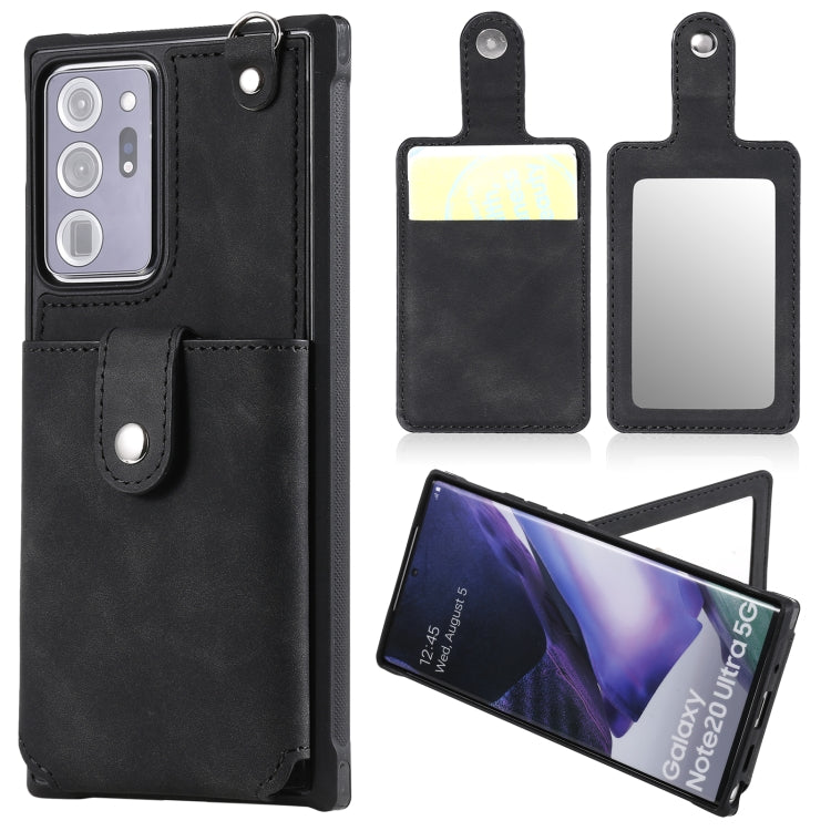 Custodia portafoglio con specchio e slot carte per Galaxy Note20