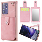 Custodia portafoglio con specchio e slot carte per Galaxy Note20