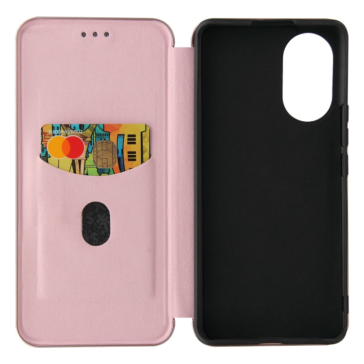 Struttura in fibra di carbonio Flip orizzontale magnetico Custodia in pelle TPU + PC + PU con slot per schede, For Huawei nova 8 5G, For vivo Y52s 5G / iQOO U3
