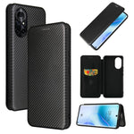 Struttura in fibra di carbonio Flip orizzontale magnetico Custodia in pelle TPU + PC + PU con slot per schede, For Huawei nova 8 5G, For vivo Y52s 5G / iQOO U3