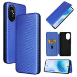 Struttura in fibra di carbonio Flip orizzontale magnetico Custodia in pelle TPU + PC + PU con slot per schede, For Huawei nova 8 5G, For vivo Y52s 5G / iQOO U3