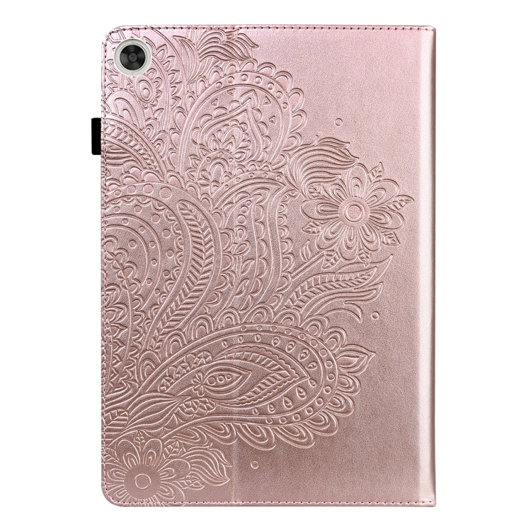 Custodia in pelle flip orizzontale con motivo in rilievo pavone TPU + PU con supporto e slot per carte e portafoglio e funzione sleep / wake-up, For Huawei Mediapad Enjoy Tablet 2 10.1, For Huawei MediaPad M5 lite 10.1, For Huawei MatePad 10.4         ...