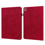 Custodia in pelle flip orizzontale con motivo in rilievo pavone TPU + PU con supporto e slot per carte e portafoglio e funzione sleep / wake-up, For Huawei Mediapad Enjoy Tablet 2 10.1, For Huawei MediaPad M5 lite 10.1, For Huawei MatePad 10.4         ...