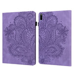 Custodia in pelle flip orizzontale con motivo in rilievo pavone TPU + PU con supporto e slot per carte e portafoglio e funzione sleep / wake-up, For Huawei Mediapad Enjoy Tablet 2 10.1, For Huawei MediaPad M5 lite 10.1, For Huawei MatePad 10.4         ...