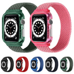 Cinturini per cinturino da polso di ricambio in tessuto con telaio per Apple Watch Series 6 e SE e 5 e 4 40 mm / 3 e 2 e 1 38 mm, 128mm, 135mm, 140mm, 145mm