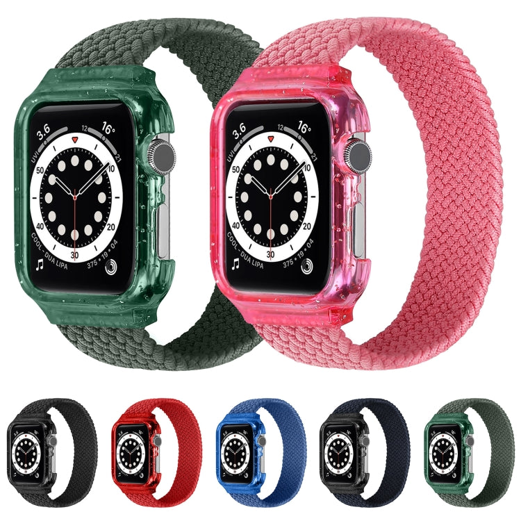 Cinturini per cinturino da polso di ricambio in tessuto con telaio per Apple Watch Series 6 e SE e 5 e 4 40 mm / 3 e 2 e 1 38 mm, 128mm, 135mm, 140mm, 145mm