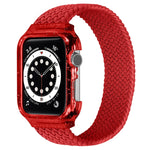 Cinturini per cinturino da polso di ricambio in tessuto con telaio per Apple Watch Series 6 e SE e 5 e 4 40 mm / 3 e 2 e 1 38 mm, 128mm, 135mm, 140mm, 145mm